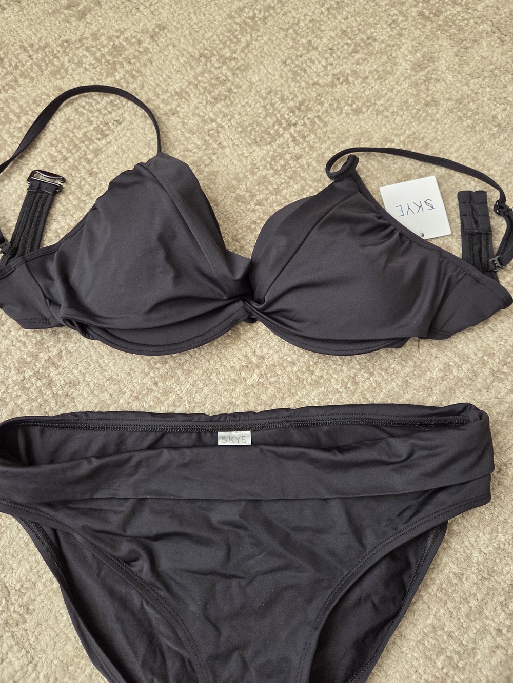 Skye Black Push-up Bikini Set - Classic Women's Swim